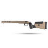 MDT Chassis-Field Stock för Ruger American erbjuder M-LOK för att fästa tillbehör, AICS magasin-kompatibilitet och justerbar kolv för bättre skytte.